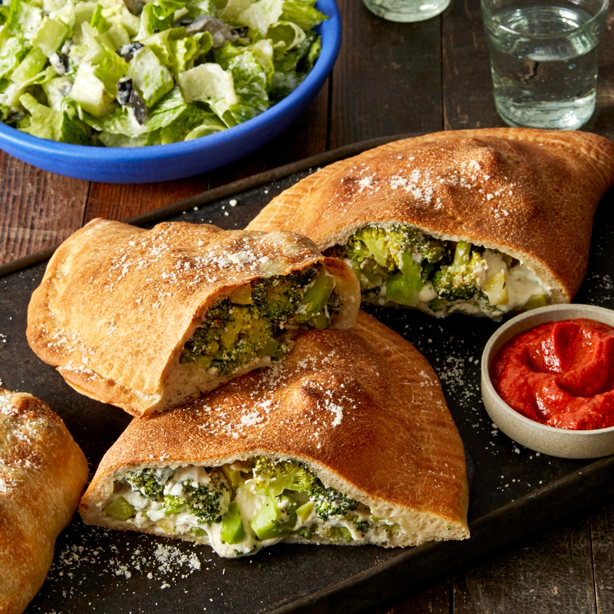 Broccoli & Mozzarella Calzones