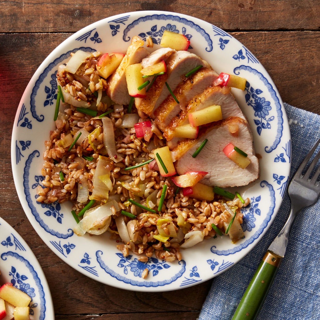 Roasted Turkey Breast & Farro Endive Salad