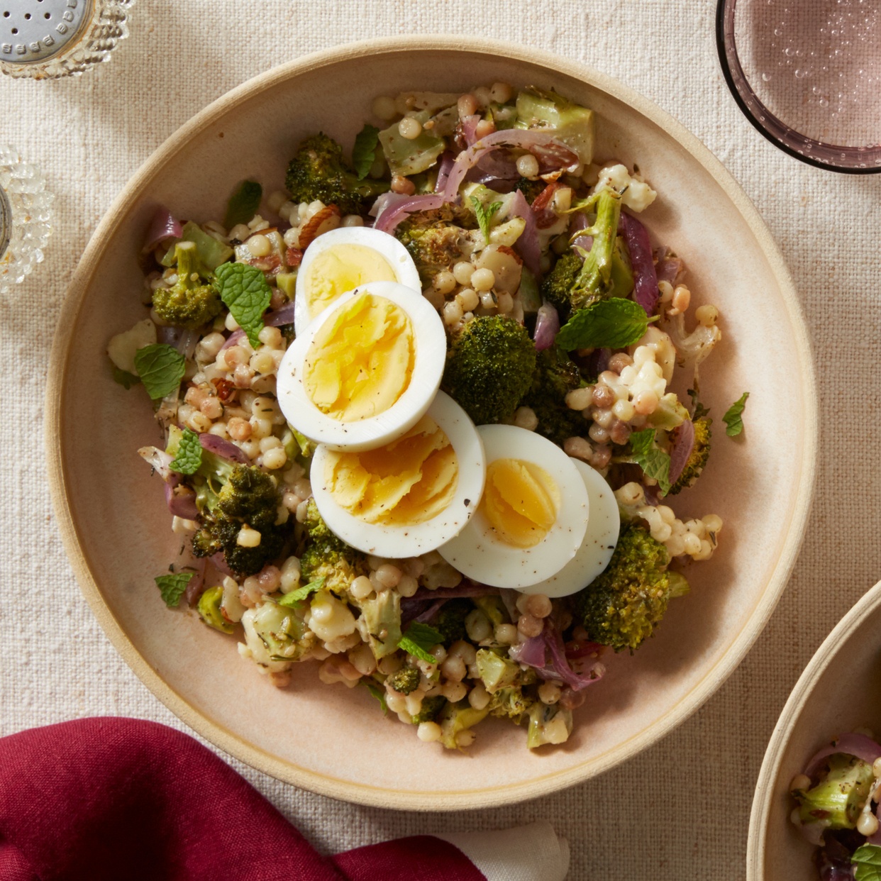 Roasted Broccoli & Fregola Sarda Salad